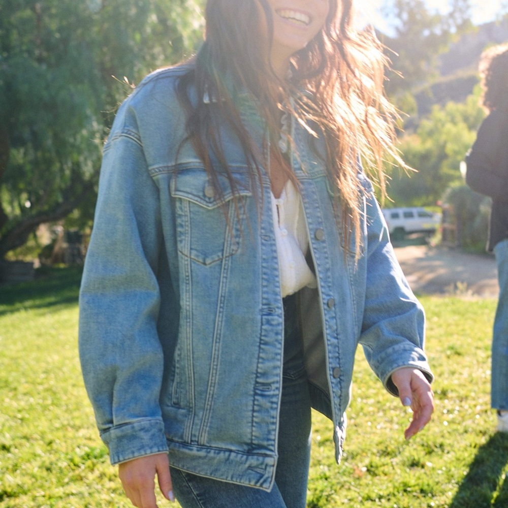 Faherty Light Blue Denim Jacket